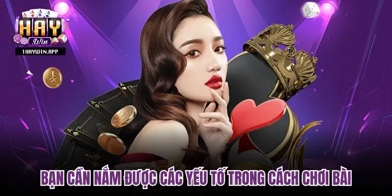 Bạn cần nắm được các yếu tố trong cách chơi bài